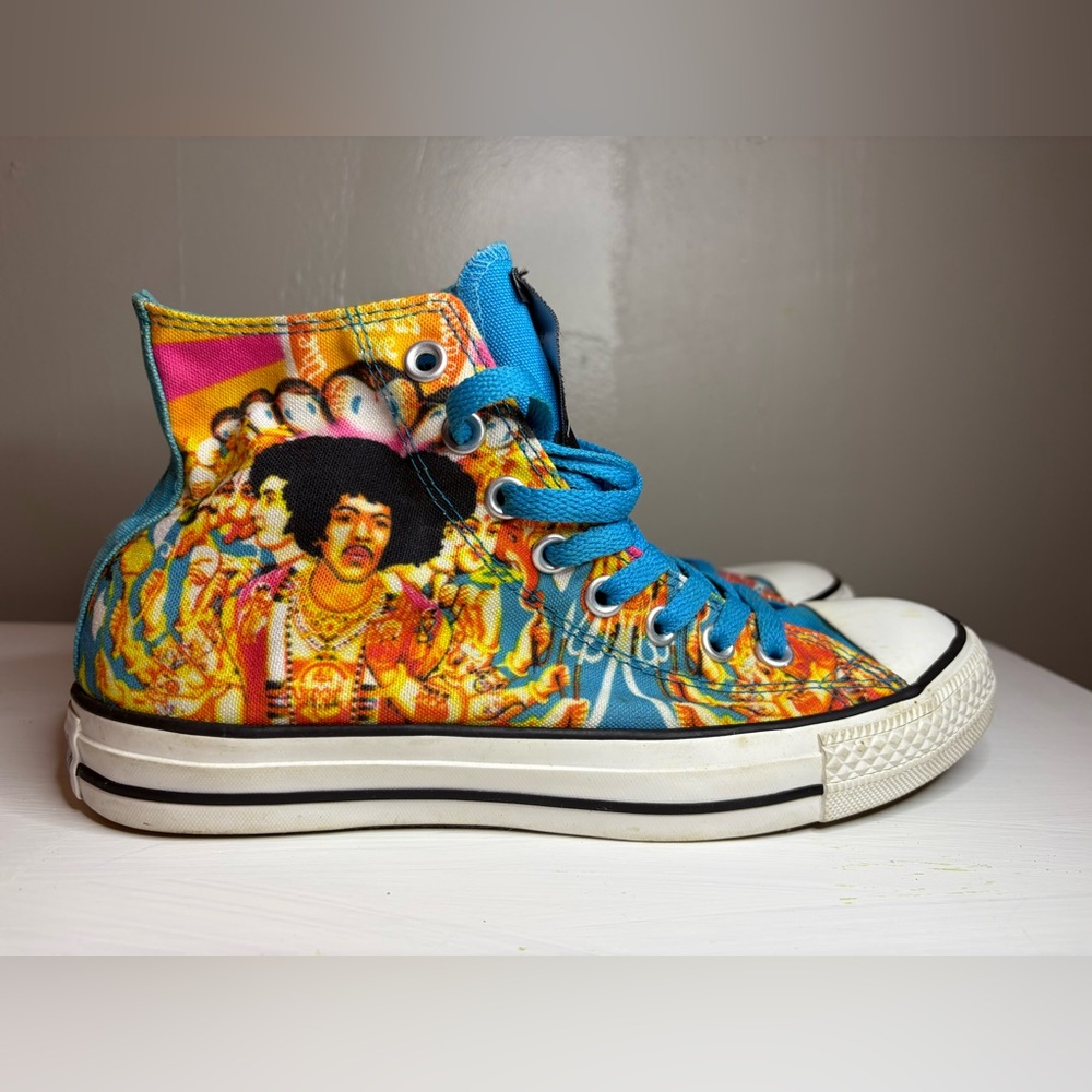 Rare pair of Jimi Hendrix high top converse - Picture 3 of 10